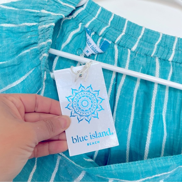 Ruffled Blue Island Asymmetrical Skirt 🏝️ - Picture 5 of 10